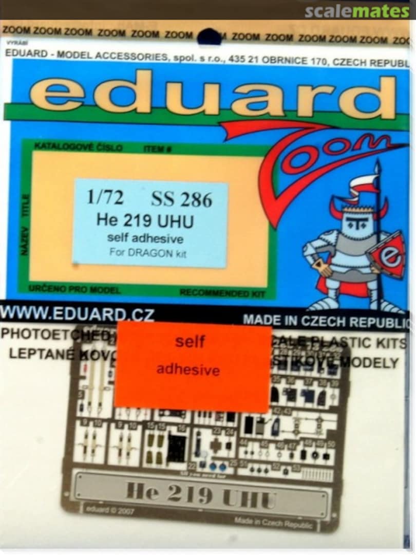 Boxart He 219 Uhu S.A. SS286 Eduard