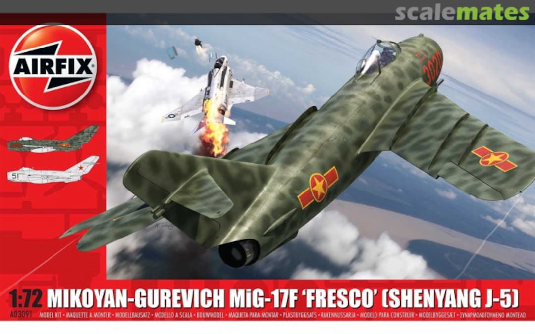 Boxart Mikoyan-Gurevich MiG-17F 'Fresco' [Shenyang J-5] A03091 Airfix