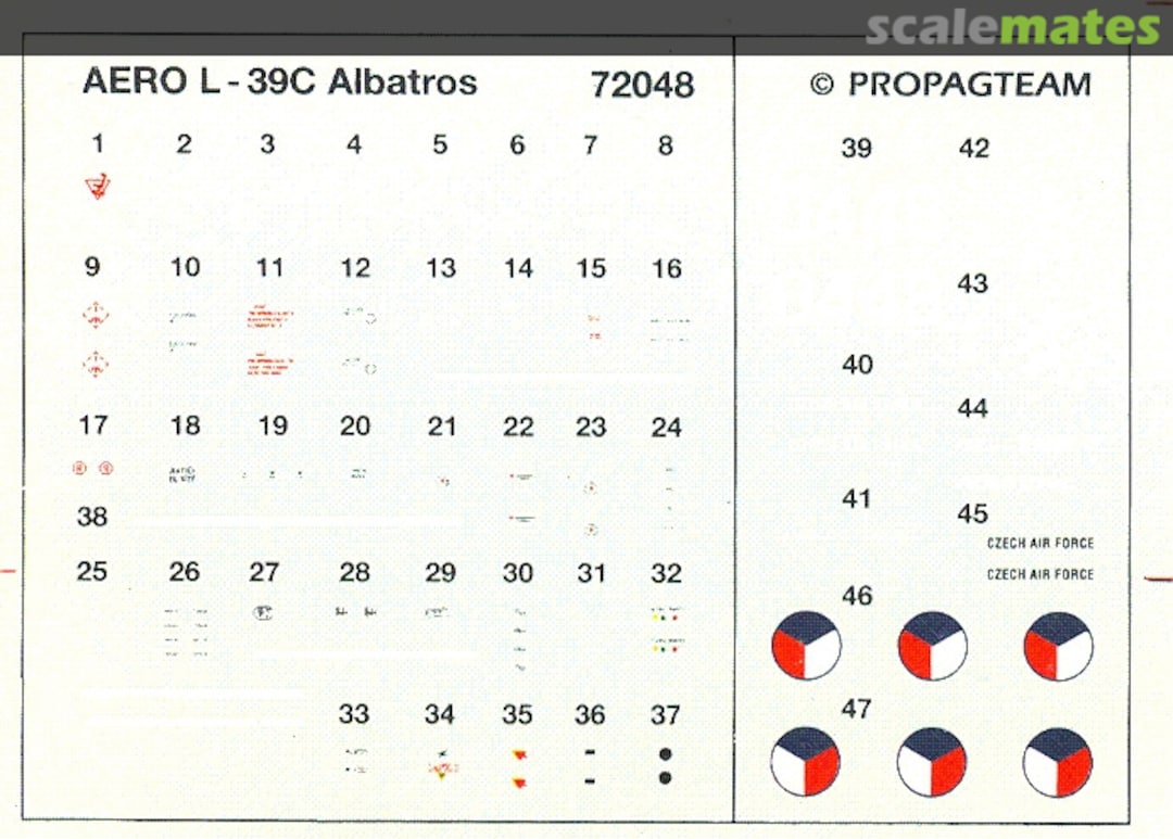 Boxart Aero L-39C Albatros 72048 Propagteam