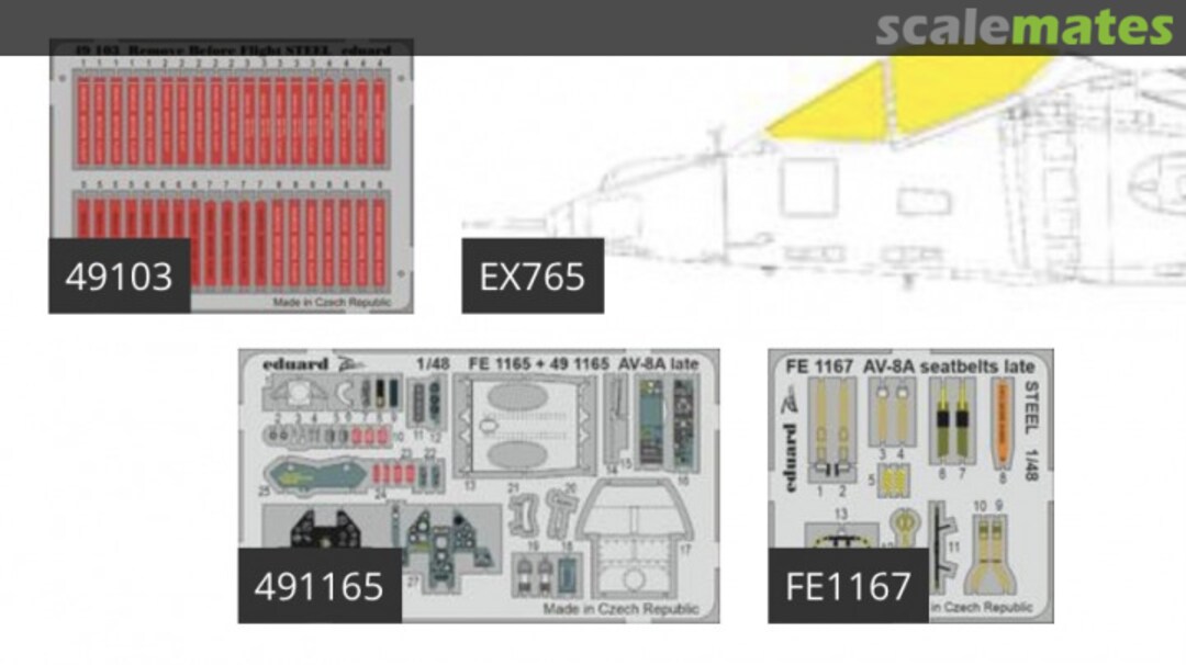 Contents AV-8A late BIG49290 Eduard