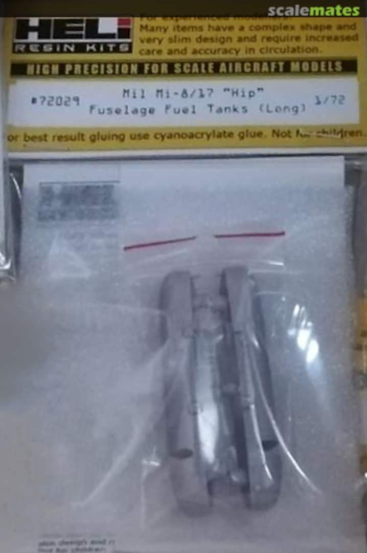 Boxart Mil Mi-8/17 "Hip" Fuselage Fuel Tanks Long TC72029 HELI Resin Kits