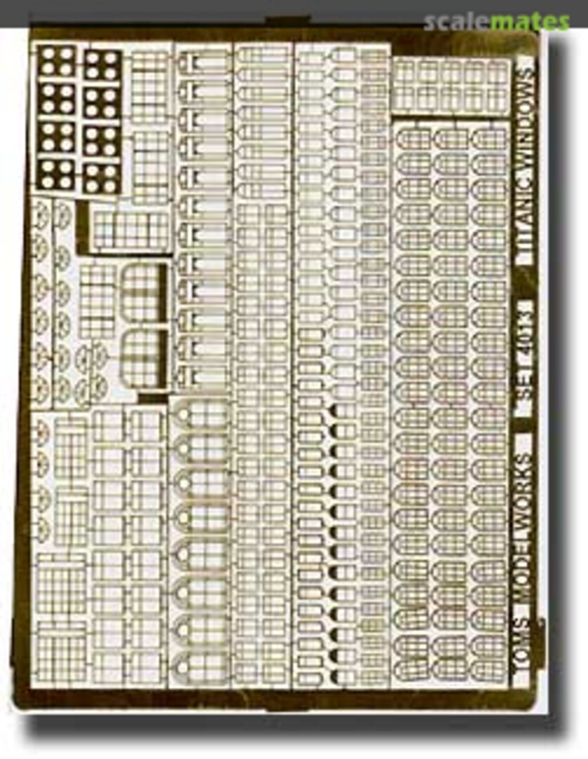 Boxart Titanic Window Frames Set 4014 Tom's Modelworks