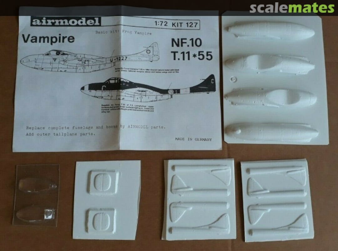 Contents Vampire NF.10/T.11/T.55 127 Airmodel