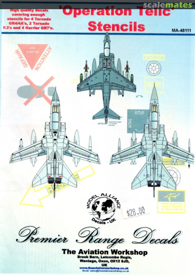 Contents ‘Operation Telic’ Stencils MA-48111 Model Alliance