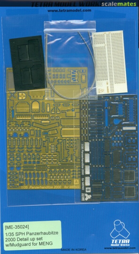 Boxart SPH Panzerhaubitze 2000 Detail up set w/Mudguard ME-35024 Tetra Model Works