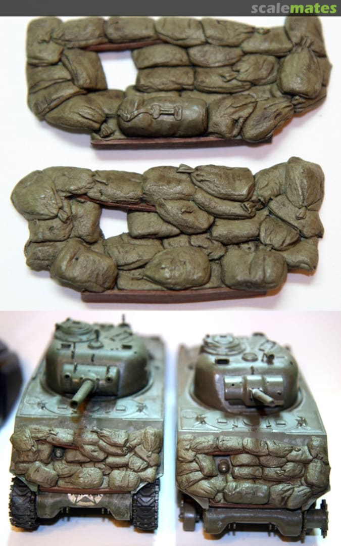 Boxart Sandbag Fronts for M4A3 Sherman (2pcs) - Tamiya - SB001 Value Gear