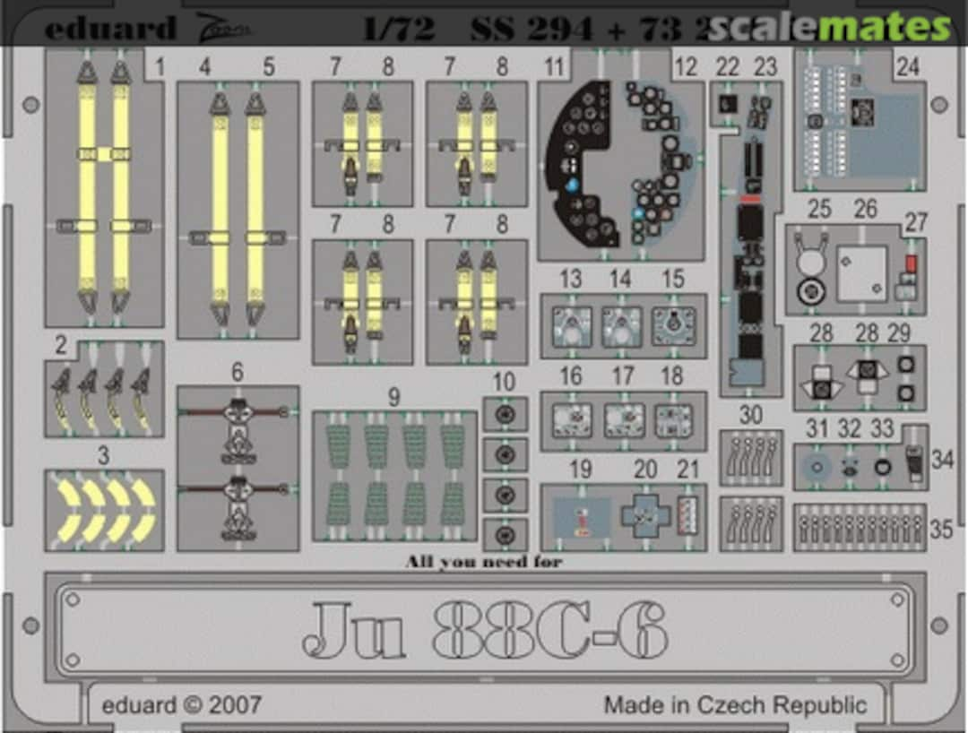 Boxart Ju 88C-6 interior S.A. SS294 Eduard