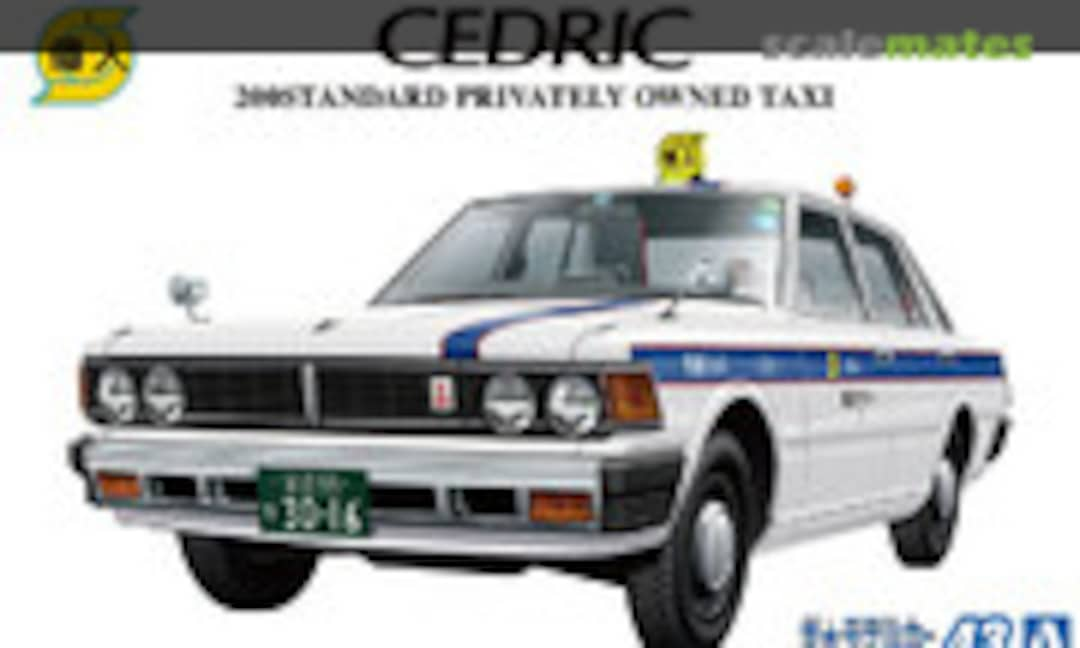 1:24 430 Cedric Sedan 200STD Privately Owned Taxi (Aoshima 064856)