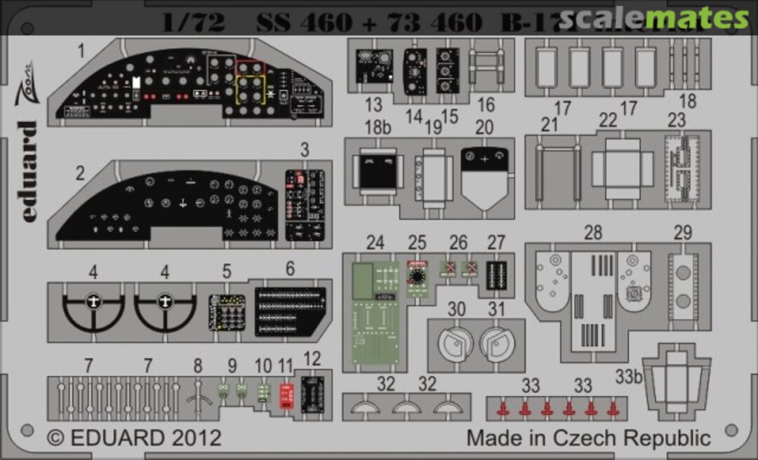 Boxart B-17F interior S.A. SS460 Eduard