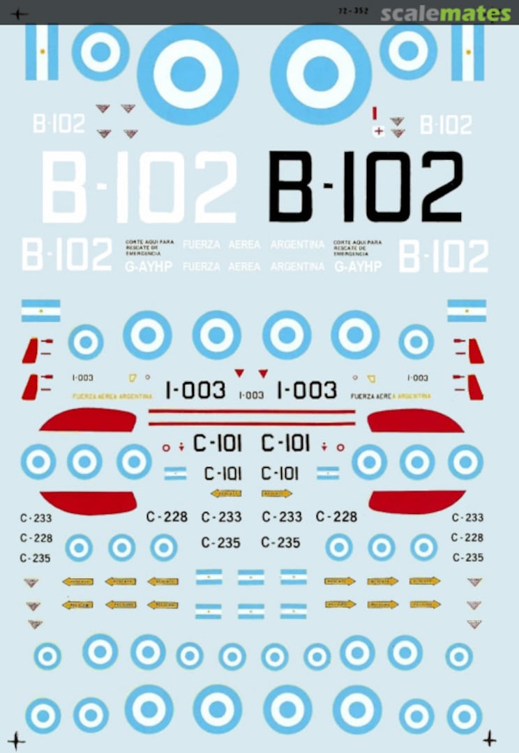 Boxart Argentine Air Force 72-352 Microscale