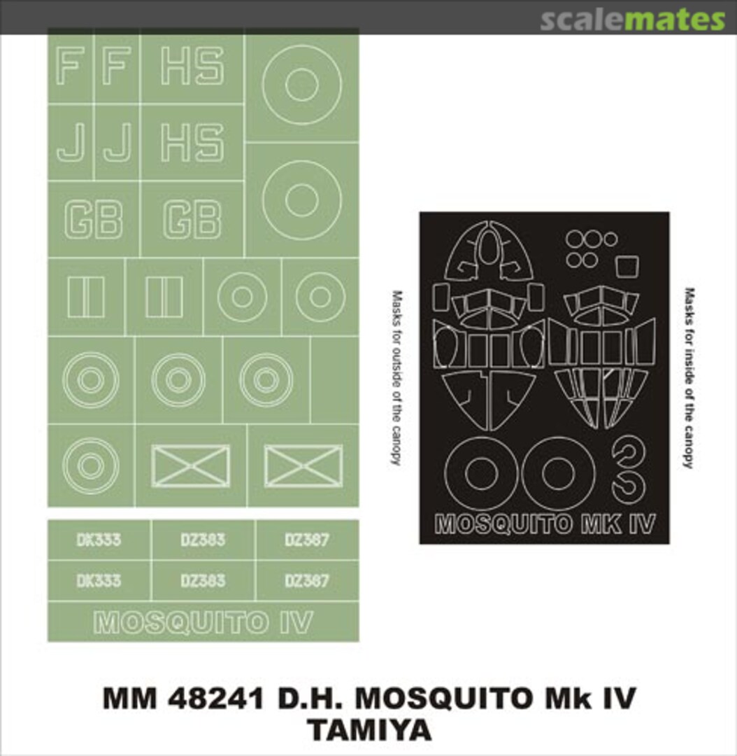 Boxart DH 98 Mosquito MkIV MM48241 Montex