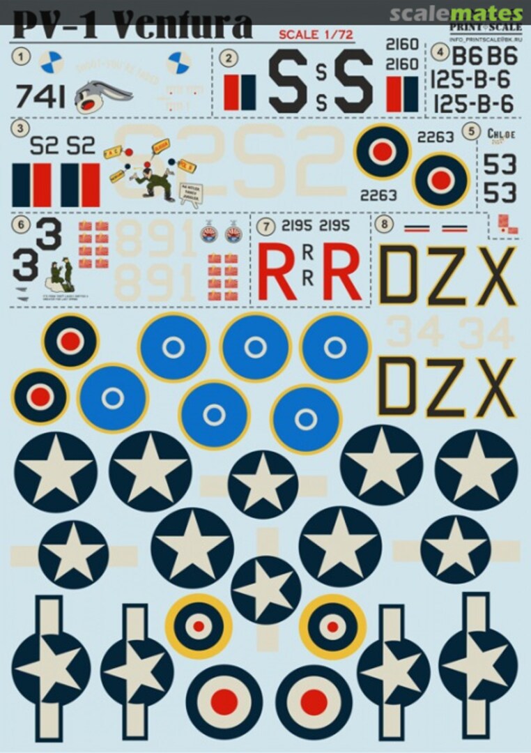 Boxart PV-1 Ventura 72-081 Print Scale