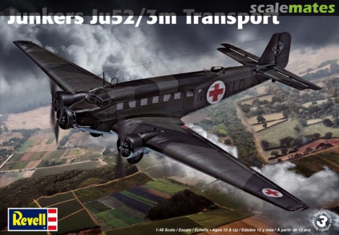 Boxart Junkers Ju 52/3m Transport 85-5624 Revell