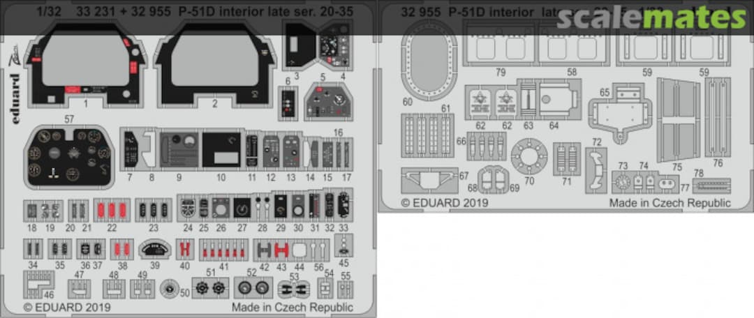 Boxart P-51D interior late ser. 20-35 32955 Eduard