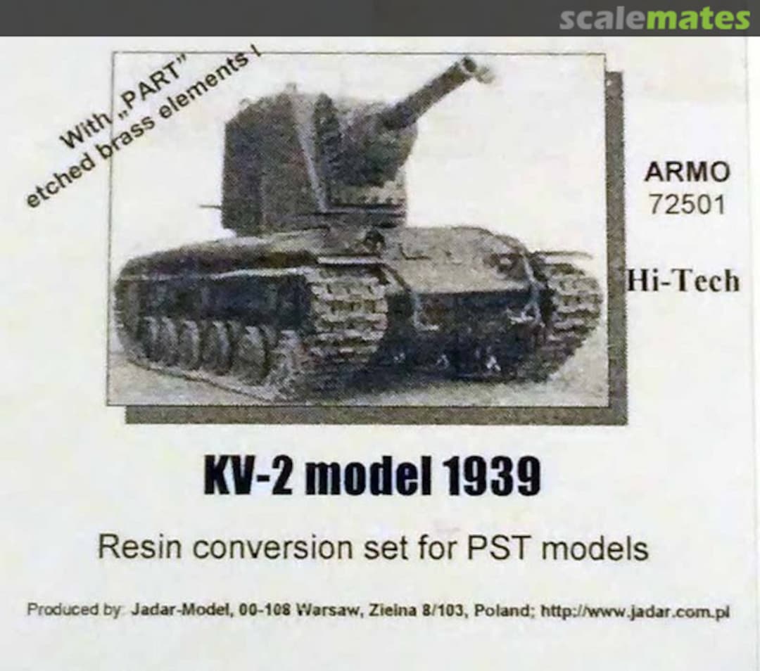 Boxart KV-2 Model 1939 72501 Armo