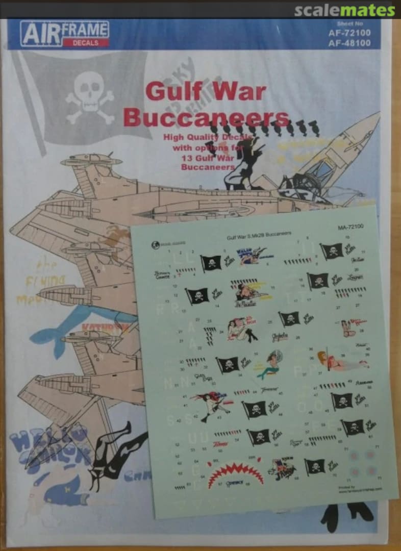 Boxart GULF WAR BUCCANEERS AF-48100 AIRFRAME Decals