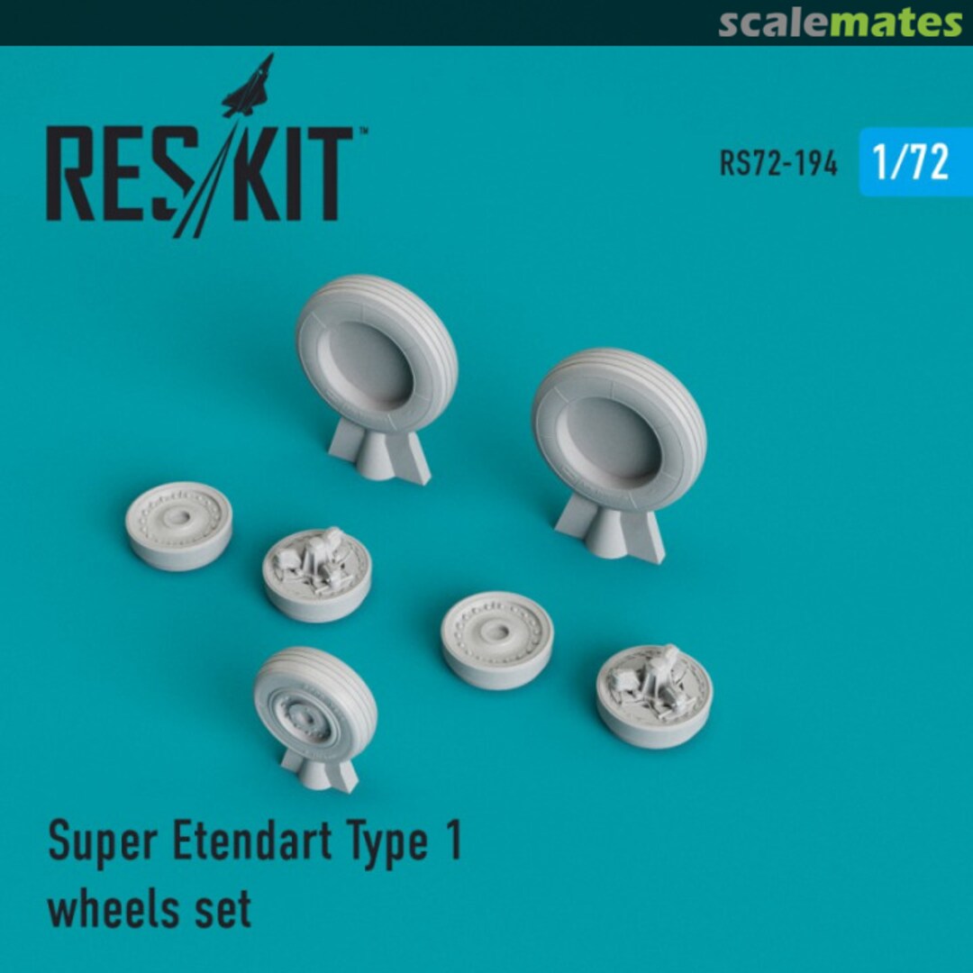 Boxart Super Etendart - wheels set type 1 RS72-0194 ResKit