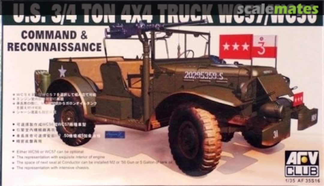 Boxart ¾ ton 4x4 Truck WC57/WC56 AF35S16 AFV Club