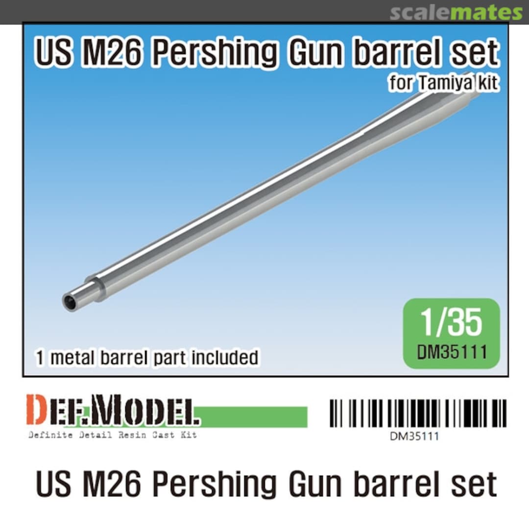 Boxart US M26 Pershing Gun barrel set DM35111 Def.Model