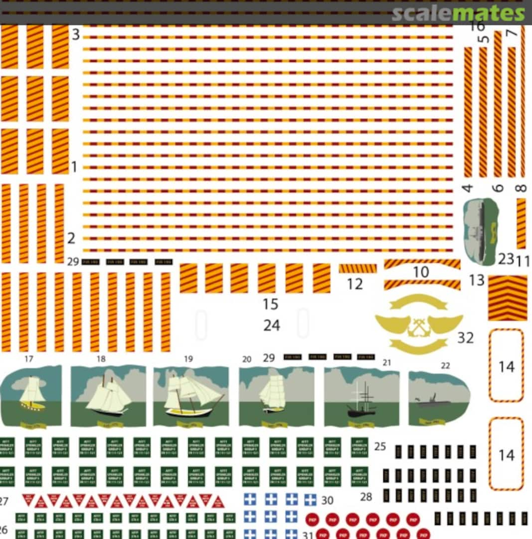 Contents USS Enterprise CVN-65 - Hangar Detail Set KC35008 L'Arsenal