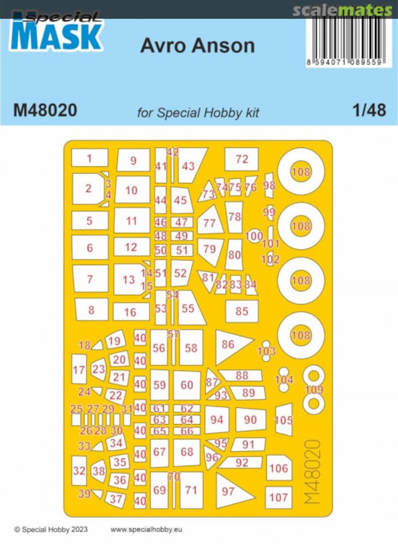 Boxart Avro Anson M48020 Special Mask