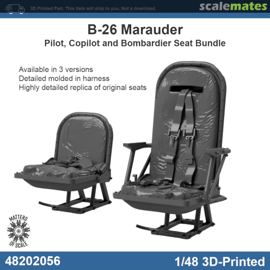 Boxart B-26 Seats 481023 Matters of Scale