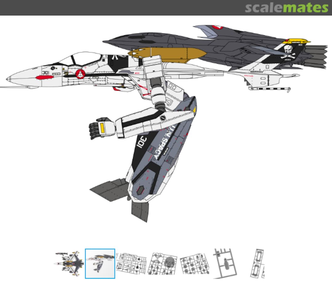 Boxart VF-0S Gerwalk w/Ghost 65889 Hasegawa