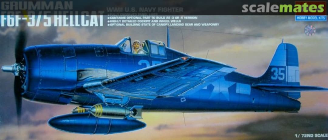 Boxart Grumman F6F-3/5 Hellcat 2121 Academy