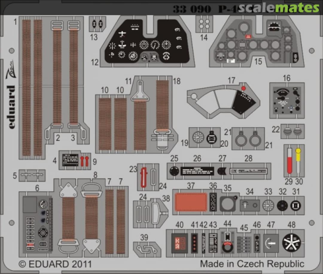 Boxart P-40M interior S. A. 33090 Eduard