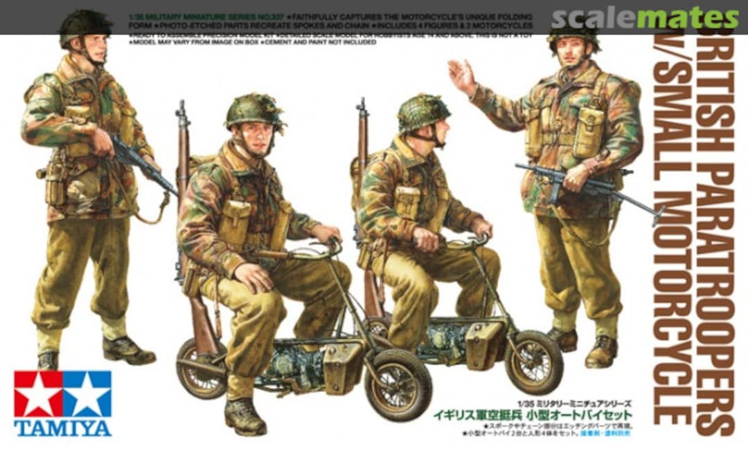 Boxart Paratroopers with small motorcycle 35337 Tamiya