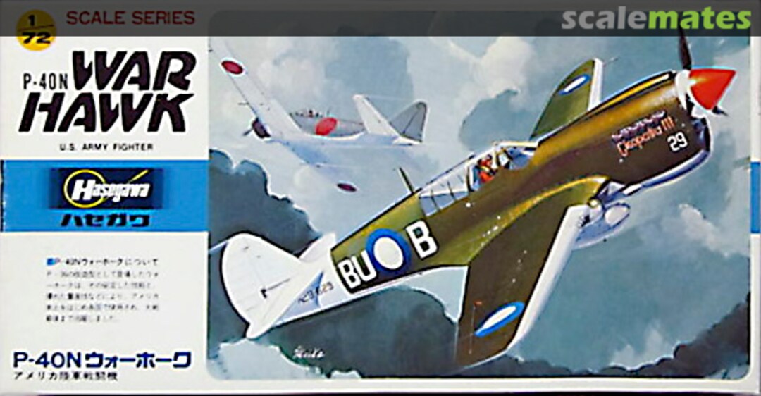 Boxart P-40N War Hawk B10 Hasegawa