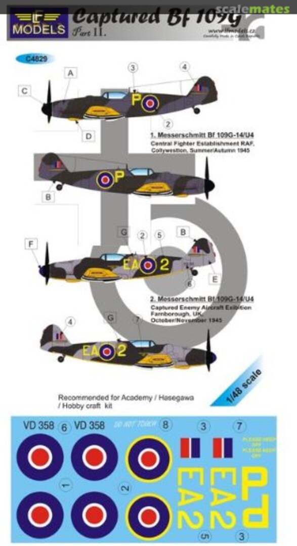 Boxart Captured Messerschmitt Bf-109G C4829 LF Models