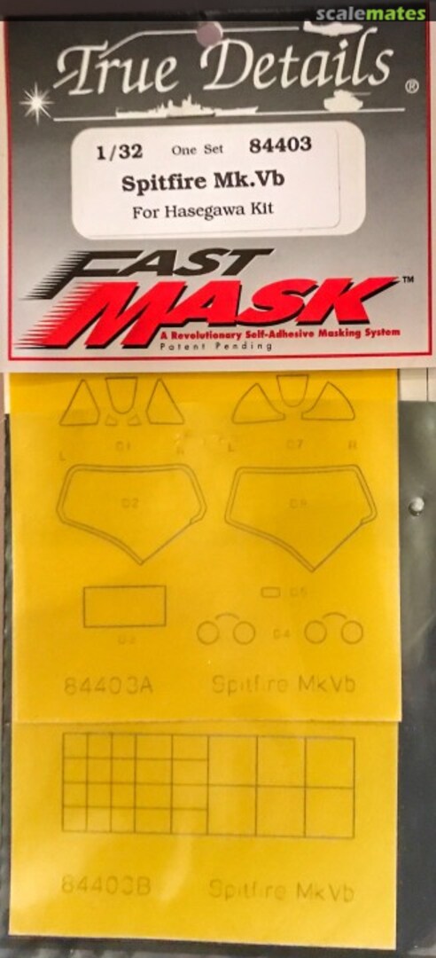 Boxart Fast Mask Spitfire Mk. Vb 84403 True Details