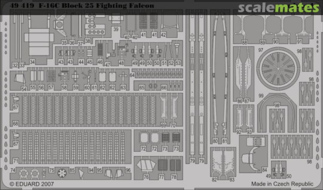 Boxart F-16C Block 25 S.A. 49419 Eduard