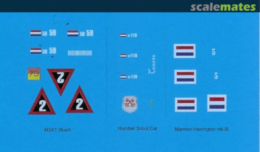 Boxart Dutch East Indies Army 1945 - 1949 35013 Black Lion Decals