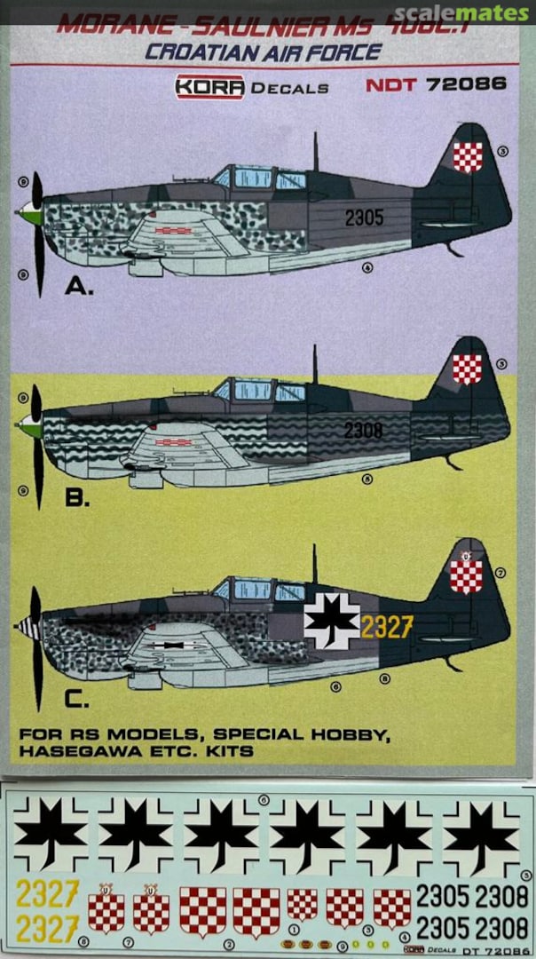 Boxart Morane-Saulnier MS 406C.1 NDT72086 Kora Models