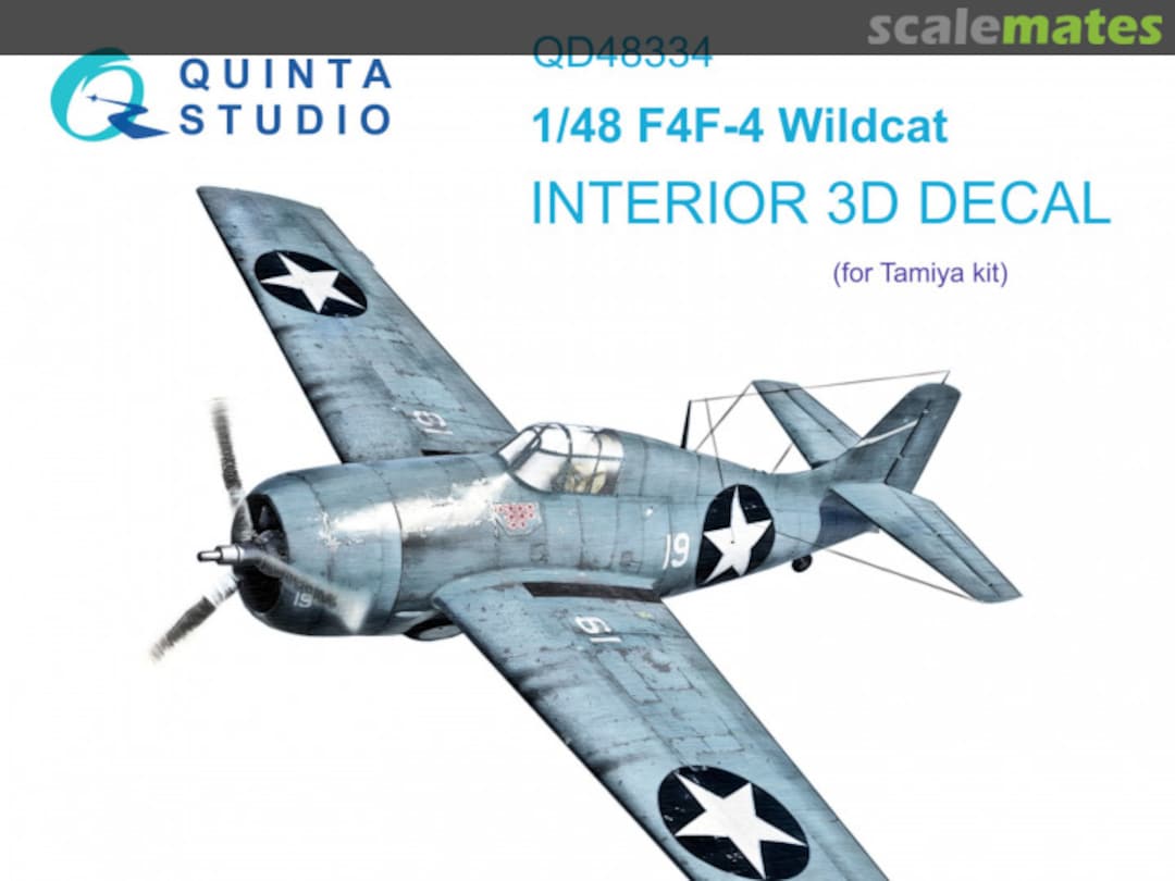 Boxart F4F-4 Wildcat interior 3D decals QD48334 Quinta Studio