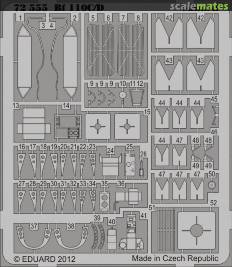 Boxart Bf 110 C/D 72555 Eduard