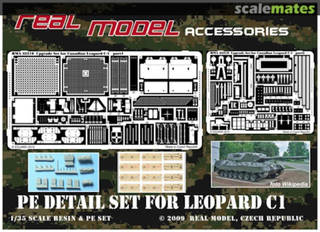 Boxart PE & resin set for CDN Leopard C1 RMA35210 Real Model