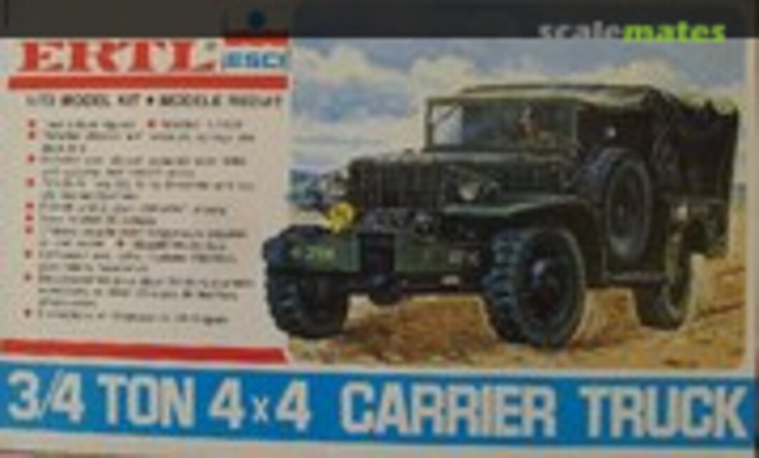 1:72 3/4 ton 4x4 Carrier Truck (ERTL 8515)