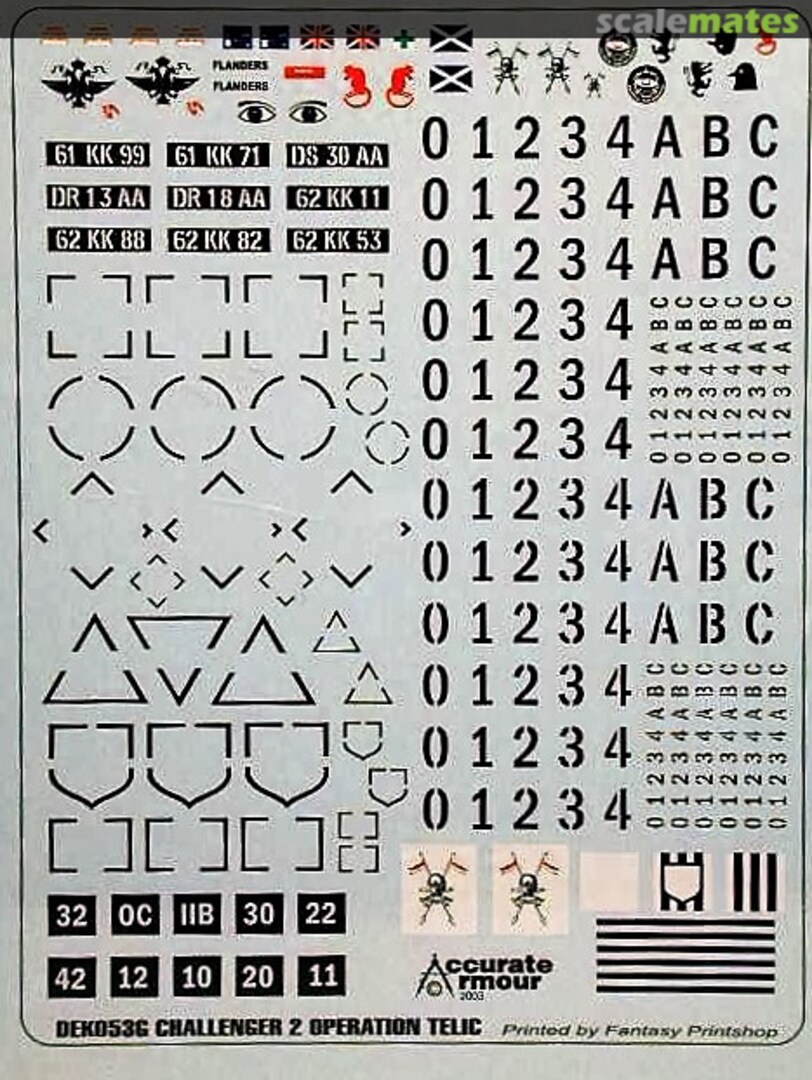 Boxart Challenger-2 Decals (Op’ Telic) DEK053G Accurate Armour