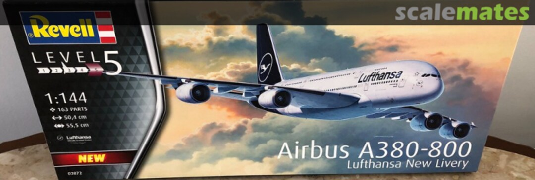 Boxart Airbus A380-800 Lufthansa New Livery 03872 Revell