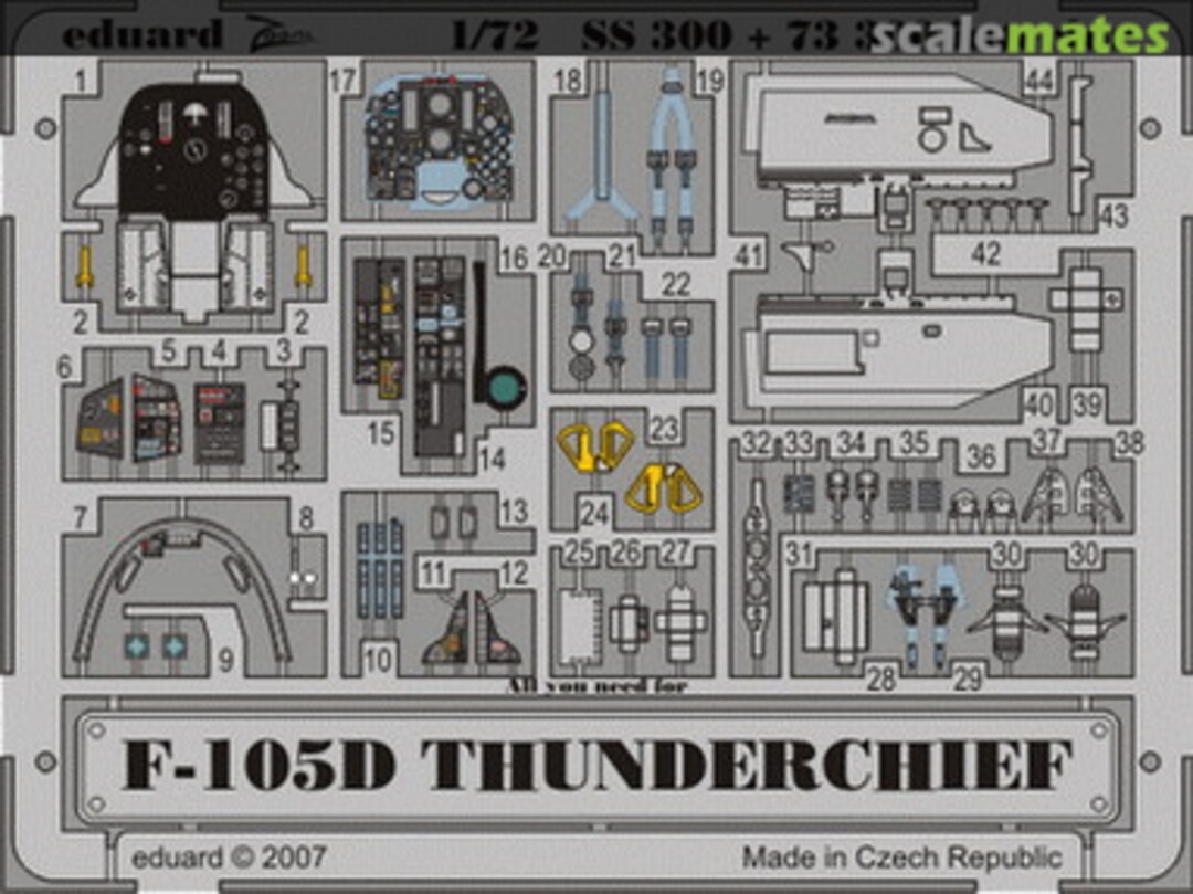 Boxart F-105D interior S.A. SS300 Eduard