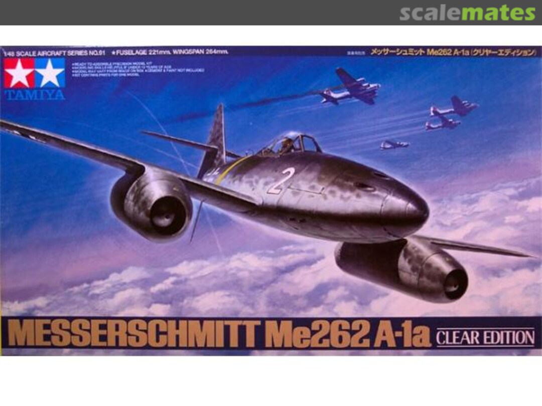 Boxart Messerschmitt Me262 A-1a 61091 Tamiya