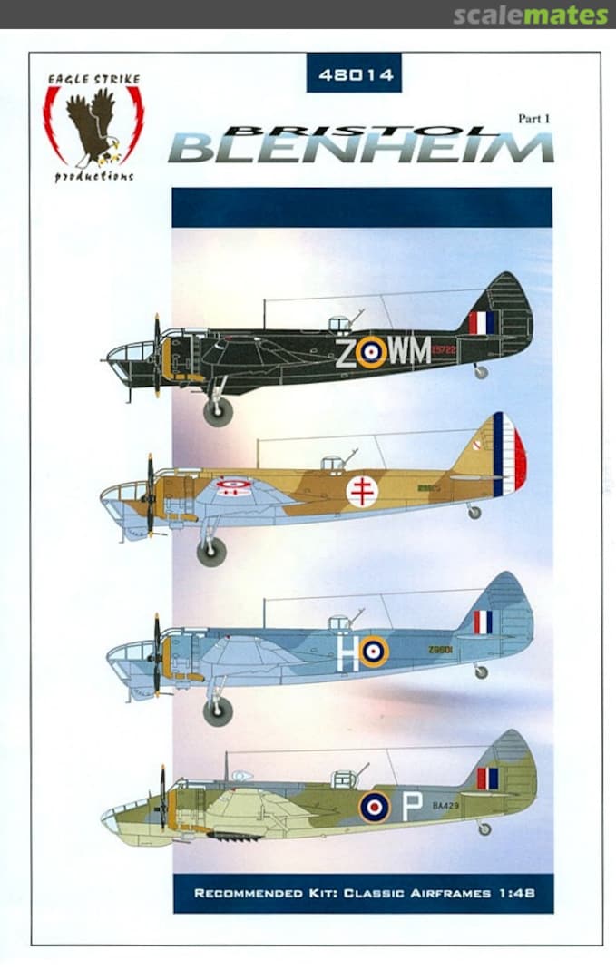 Boxart Bristol Blenheim 48014 Eagle Strike Productions