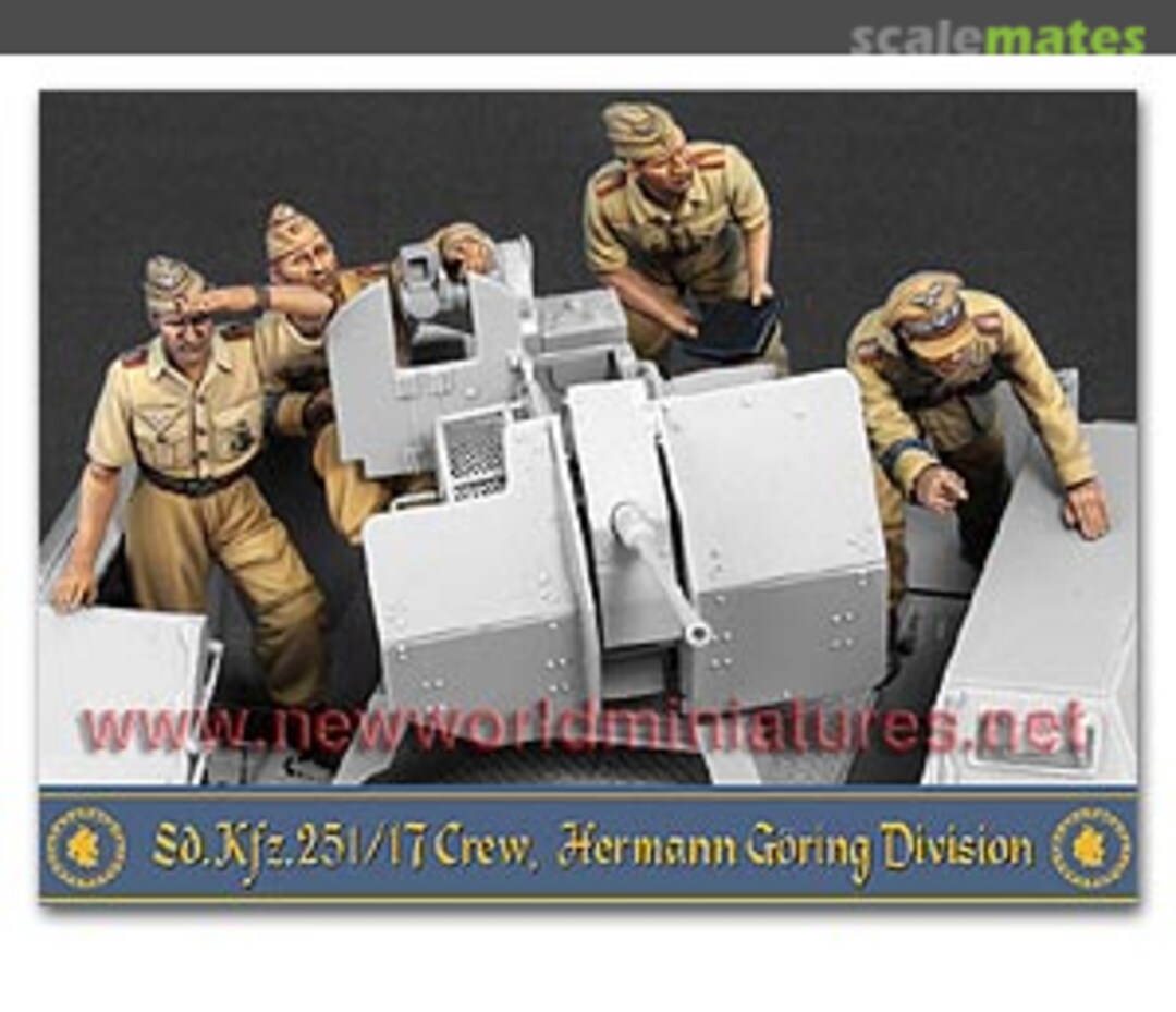 Boxart Sd.Kfz-251/17 Crew, H.G. Division (4) NWM35014 New World Miniatures