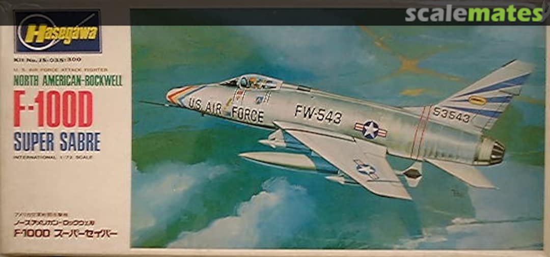 Boxart F-100D Super Sabre JS-035 Hasegawa