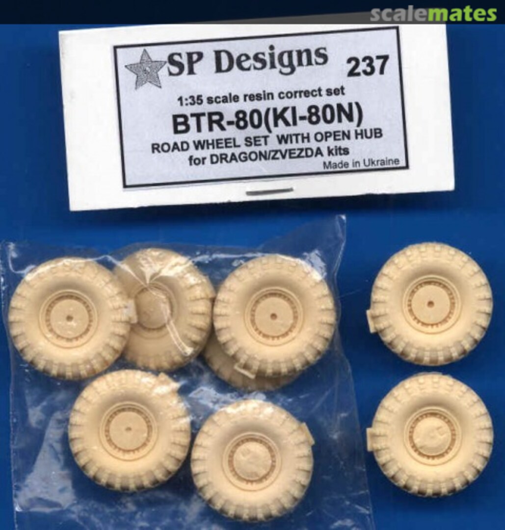 Boxart BTR-80 Wheels with Open Hub 237 SP Designs