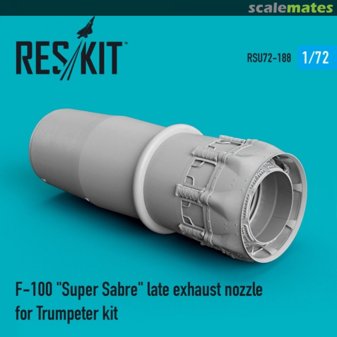 Boxart F-100 Super Sabre - Late Exhaust Nozzle RSU72-0188 ResKit