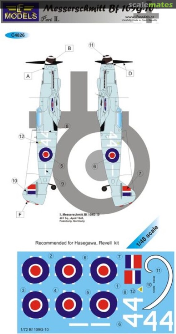 Boxart Messerschmitt Bf 109 G-10 C4826 LF Models